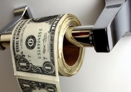 Туалетная бумага доллар
