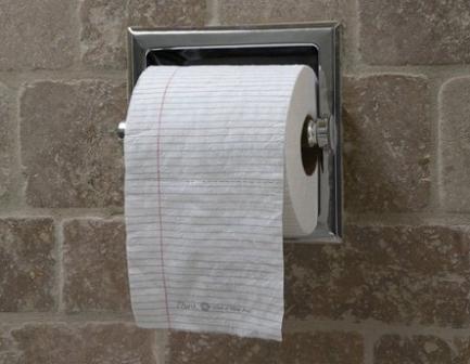 Туалетная бумага для записей