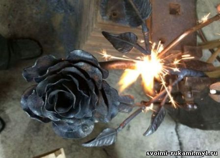роза из металла своими руками