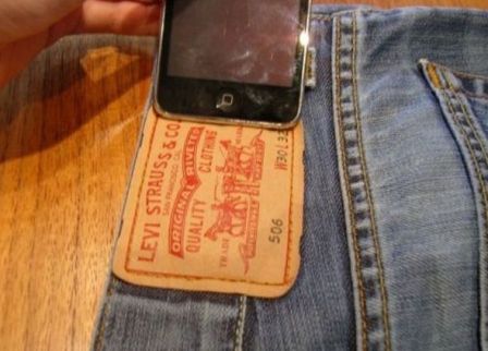 Чехол для телефона из джинсов