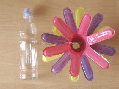 делаем цветы из пластиковых бутылок